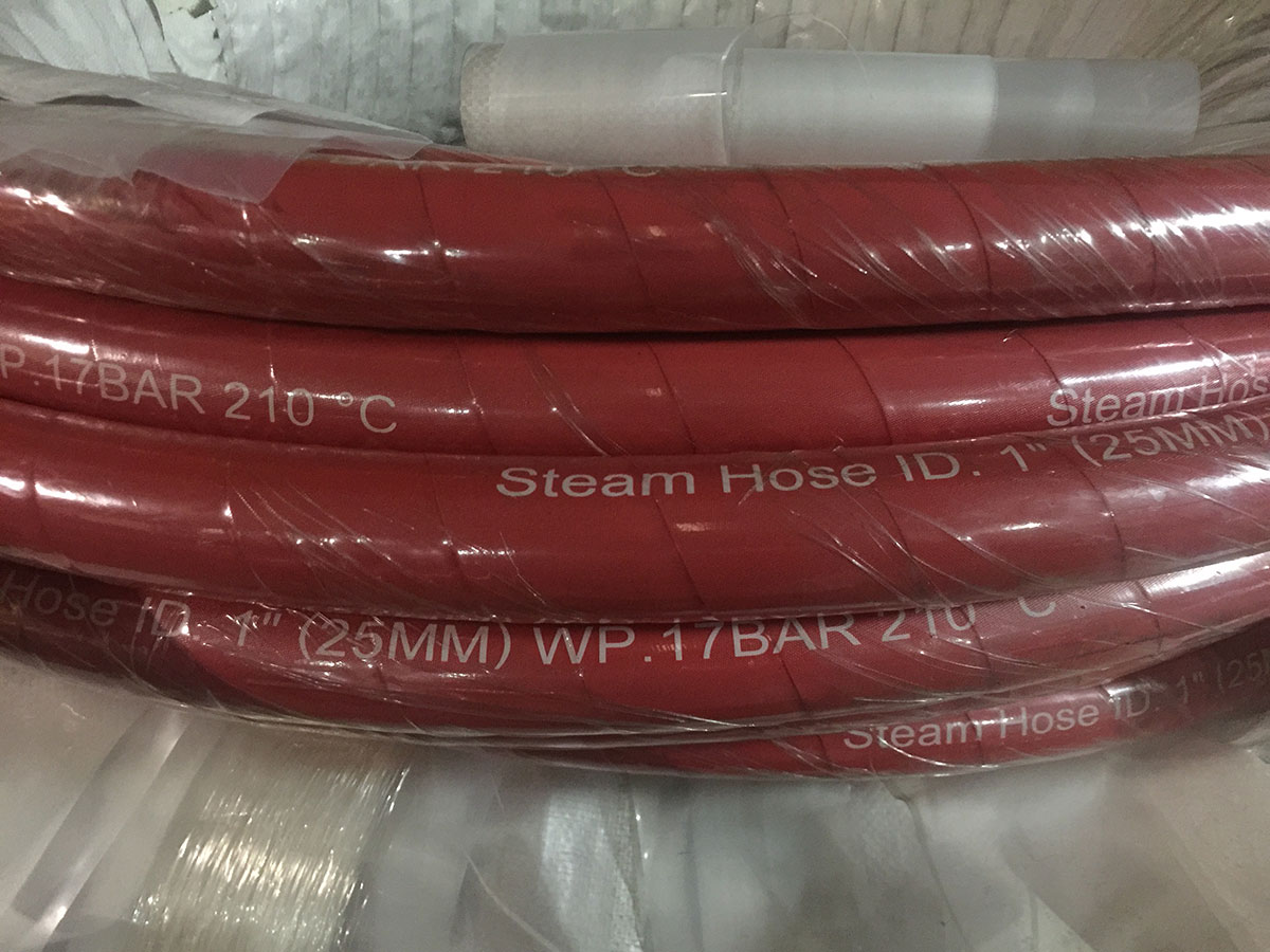 red steam hose big